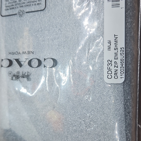 Coach Corner Zip Wristlet With Embellishments - Picture 5 of 5